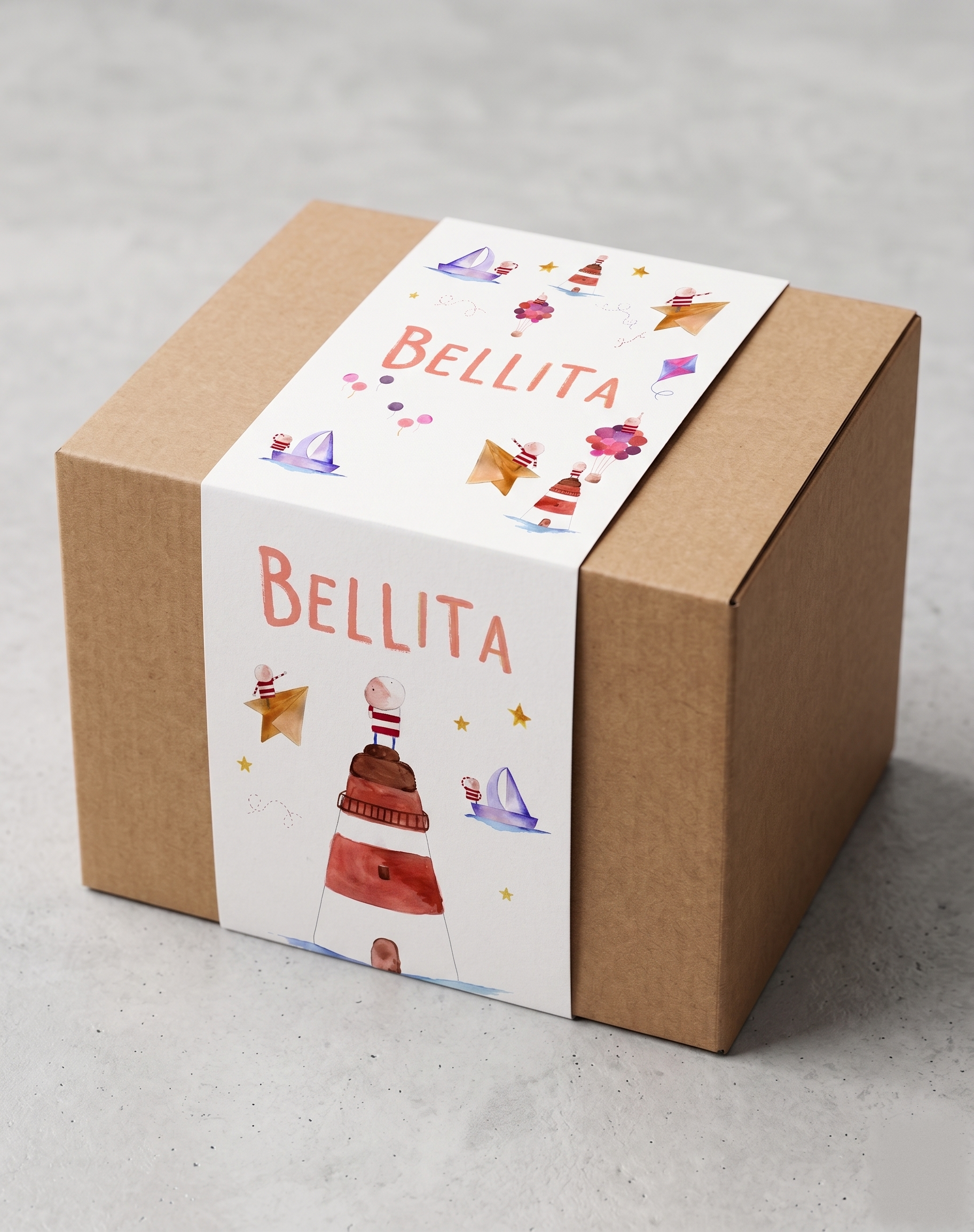 Bellita gift box with illustrated sleeve